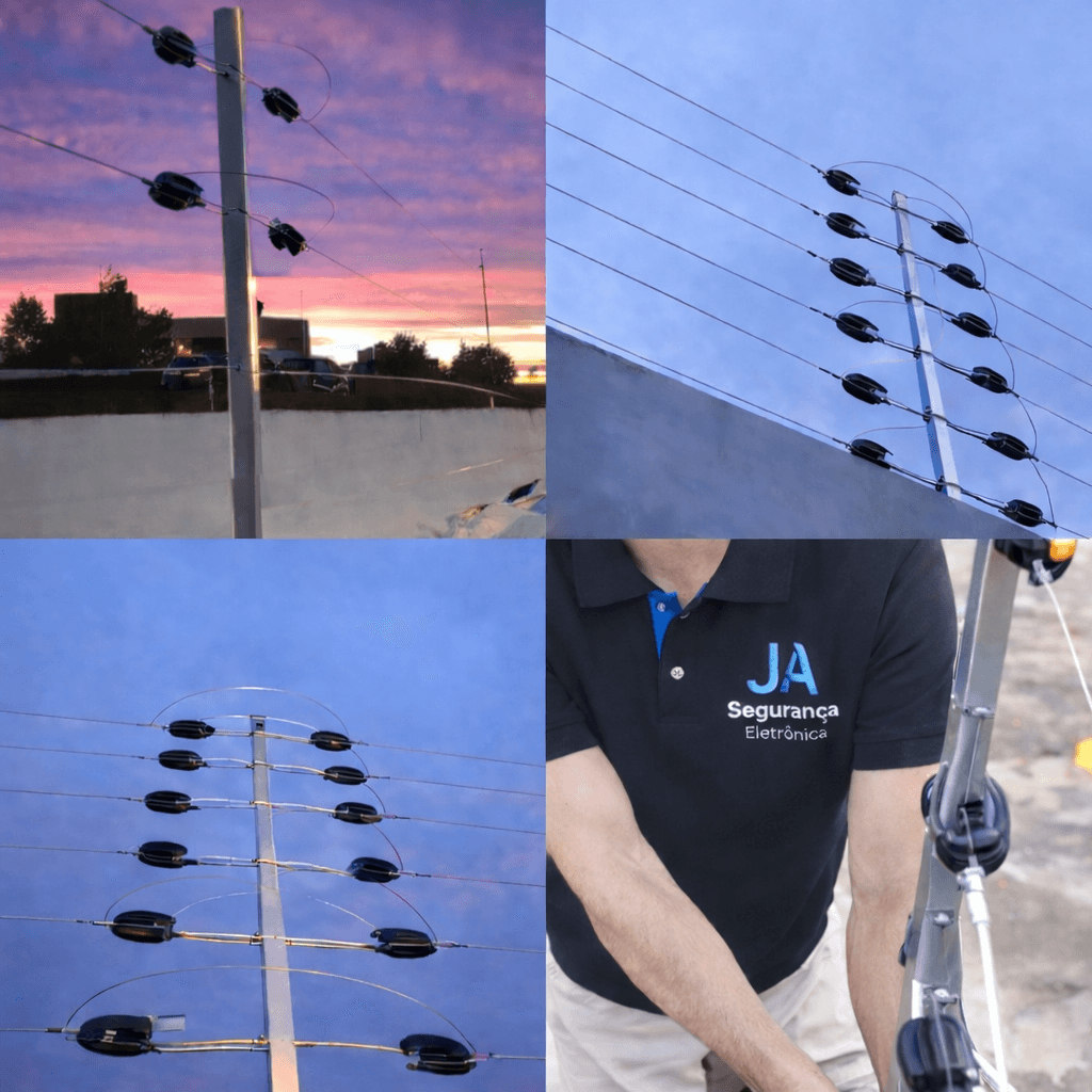 Cerca Eletrônica & Concertina instalada